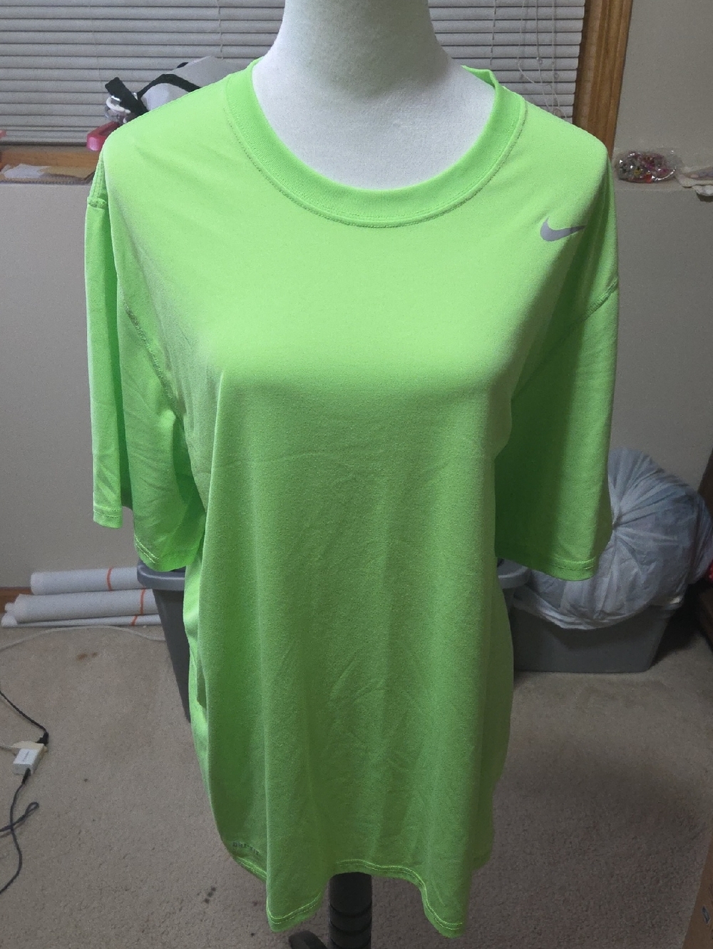 Nike Women’s Bright Lime Green Short Sleeve Dri-FIT Tee